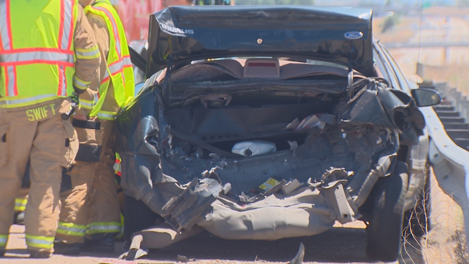 Nampa man injured in I84 crash